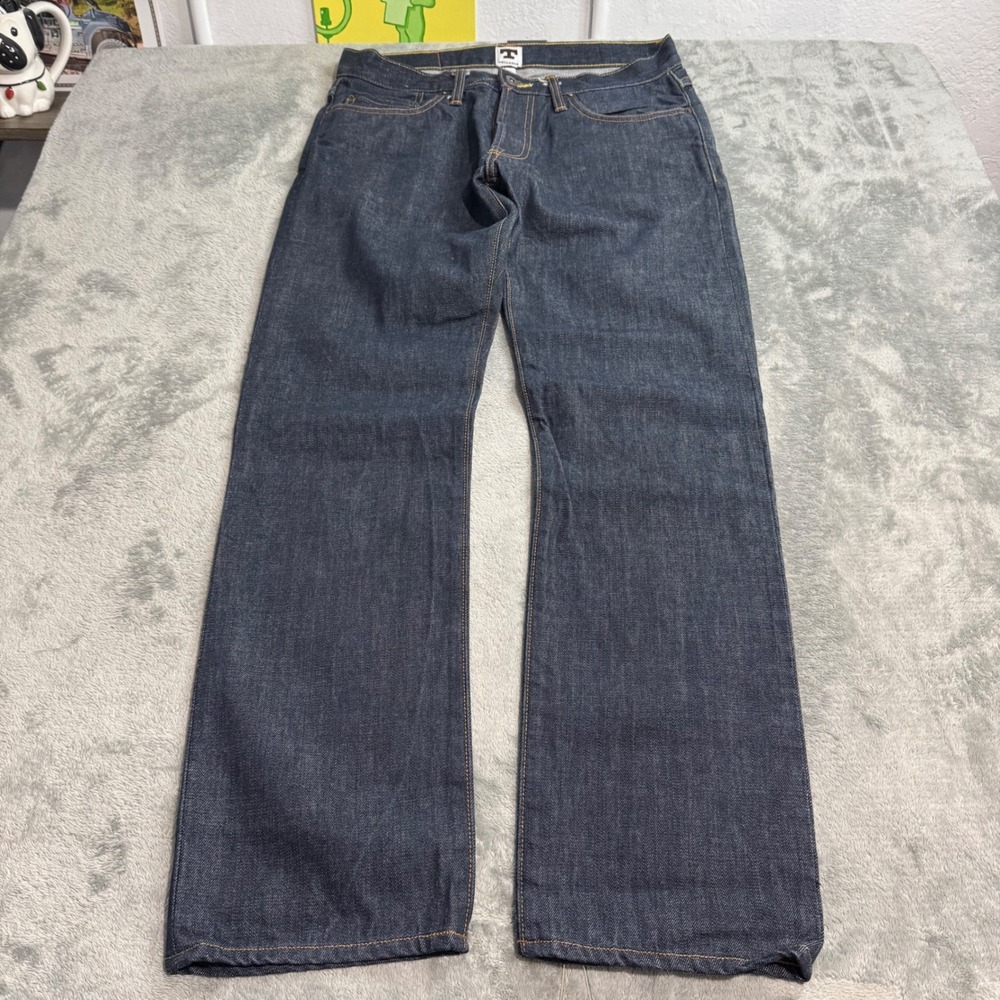 Tellason John Graham Mellor Selvedge Jeans White Oak Cone Denim Slim Straight 30